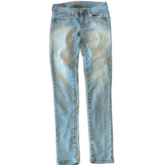 AMERICAN EAGLE Stretch Denim Jegging - size womens 2 regular - Picture 3 of 16